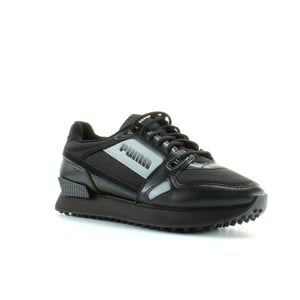 Puma Mile Rider Bright Peaks Black Textil Unisex Lace Up entrenadores 374113 01