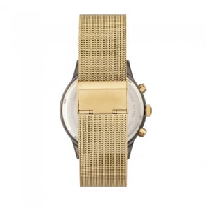 Reloj de cronógrafo con pulsera de malla Breed Espinosa con fecha