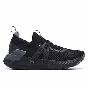 Under Armour Project Rock 4 Entrenadores negros para mujeres
