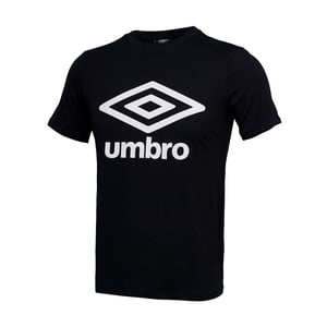 Camiseta negra para hombre de logotipo de Umbro