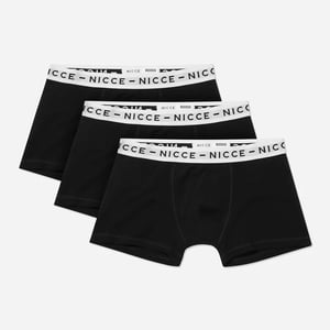 Nicce 3 paquete de 3 paquetes Boxers de Trailstar Black/White Blackstar 0038 K011 0001