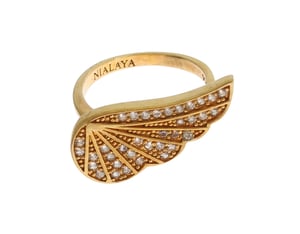 Anillo Auténtico de Plata 925 con CZ Transparente de Nialaya para Mujeres