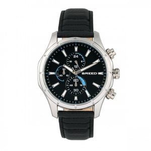 Reloj Breed Lacroix con cronógrafo y correa de cuero