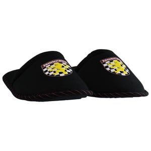 Lambretta Lion Pantuflas negras para hombre