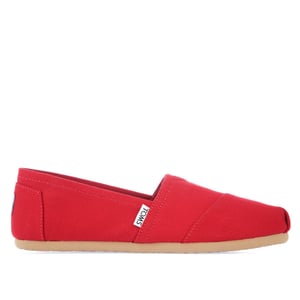 Toms Alpargatas Red Womens Plimsolls