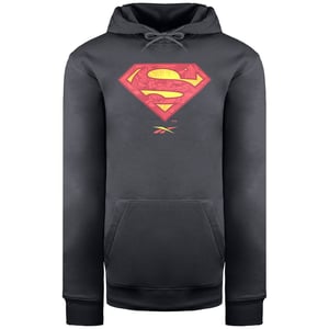 Reebok x DC Superman Sudadera con capucha para hombre en grafito oscuro
