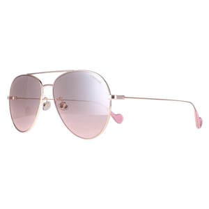 Moncler ML0110-K 28U brillante oro rosa marrón rosa degradado gafas de sol