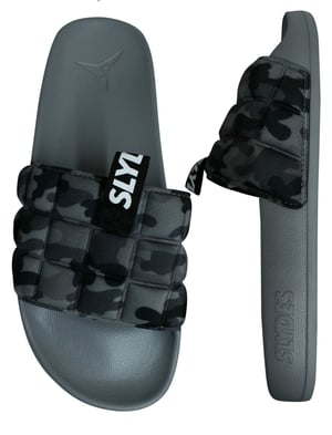 Sliders de hombre gris de Slydes Fade