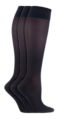 IOMI - Calcetines de vuelo de mujer Multipack de 3 pares - Negro