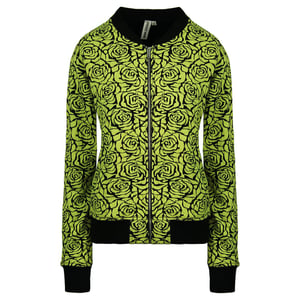 Vans fuera de la pared con cremallera de manga larga para mujer estampada chaqueta de pista amarilla v2yrd2p