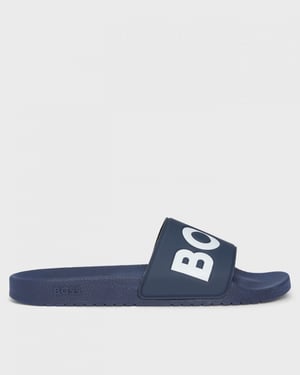 BOSS Orange Aryeh Sandalias para Hombre Hechas en Italia con Gran Detalle de Logo