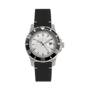 Reloj Nautis Dive Pro 200 con correa de cuero y fecha
