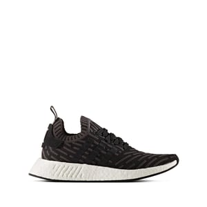 Adidas nmd_r2 primeknit entrenadores negros para mujer