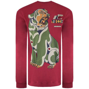 Nicce Grizzly Top rojo para hombre
