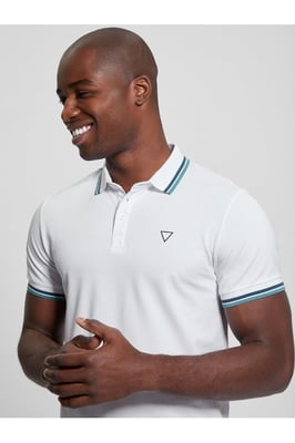 Polo Piqué Deportivo Blanco