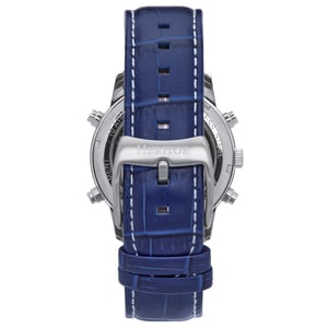 Reloj automático Heritor Wilhelm semiesqueleto con correa de cuero y día/fecha