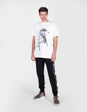 Les Hommes Camiseta City Hombre Blanco