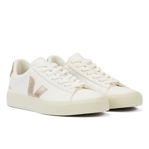 Veja Campo Platine Zapatillas Blancas/Dorados para Mujer