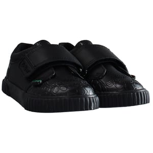 Pateadores zapatos negros para niños bajos