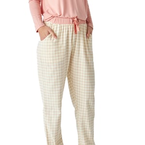 Pijama manga larga estampada JJBEP0501 mujer