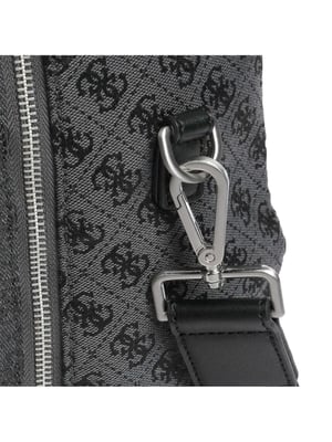 Bolso de viaje para mujer Guess Pisa 4G con rayas jacquard
