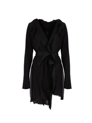 La Haine Inside Us Cárdigan Asymmetric de mujer negro