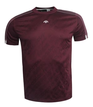 Adidas por Alexander Wang Mens Borgoña Camiseta