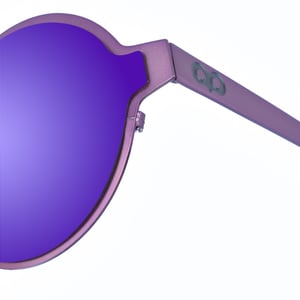Gafas de sol de metal con forma redonda MARGARETTE unisex
