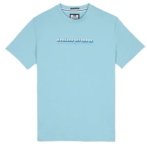 Camiseta Weekend Offender Baccalieri Hombre Azul Hielo