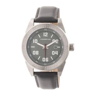 Reloj Morphic serie M63 con correa de cuero y fecha