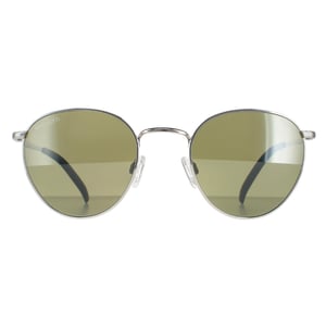 Serengeti redondo unisex plata brillante mineral polarizado 555 nm hamel