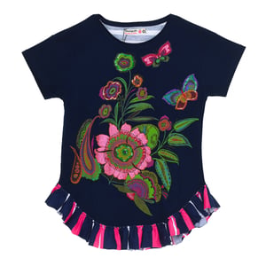 Camiseta manga corta Mimi Rep cuello redondo 19SGTKXK niña