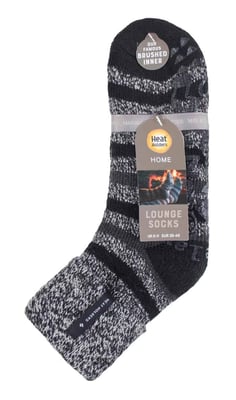 Calcetines de Cama Térmicos Forrados de Vellón para Hombre con Agarres Antideslizantes )