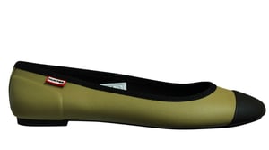 Hunter Original Ballet Zapatos de oliva para mujer