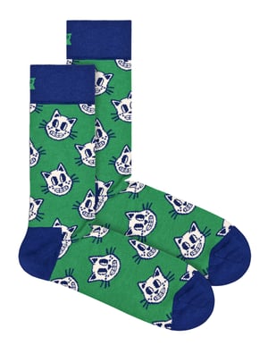 Happy Socks - Calcetines con diseño de gato - Gran regalo - Gato