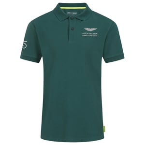 Aston Martin F1 Sebastian Vettel Driver Mens Polo verde