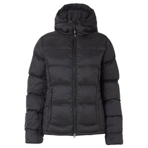 Oakley manga larga cremallera con cremallera negra chaqueta con capucha aislada aislada FOA500023 02E