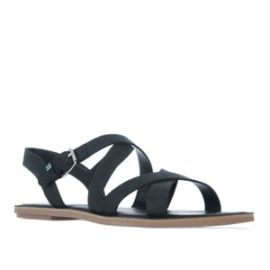 Toms sicilia sandalias negras para mujeres