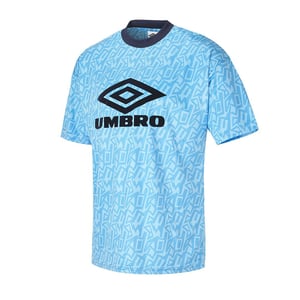Camiseta azul de graffiti para hombre