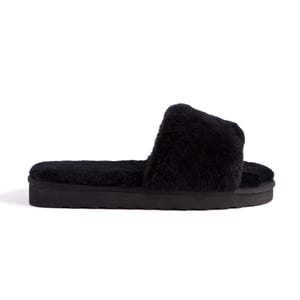 Aus Wooli Australia Pantuflas deslizantes de piel de oveja para mujer