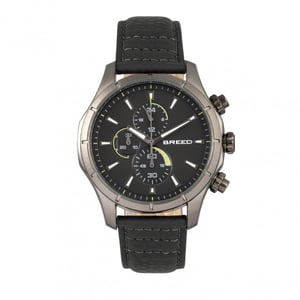 Reloj Breed Lacroix con cronógrafo y correa de cuero