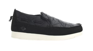Zapatos de hombre de nylon negros de sperry moc-sider