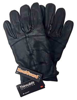 Hombres 3M Thinsulate 40 gramos de aislamiento térmico de invierno Guantes de cuero