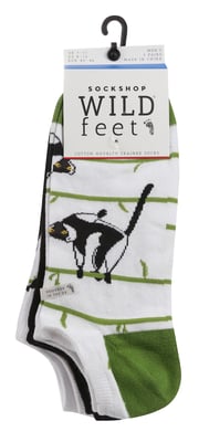 Wild Feet - Lote de 3 calcetines de algodón para hombre con estampados originales