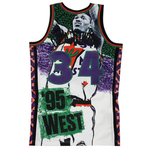 Mitchell y Ness Hakeen Olajuwon 34 1995-96 West NBA All Star Swingman Jersey