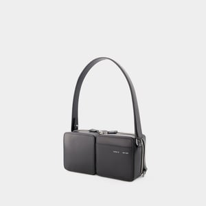 Bolso Hobo Stacked - Kara - Piel - Negro