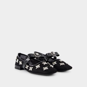 Versace Zapatos con plataforma Gianni Ribbon - - Piel - Negro