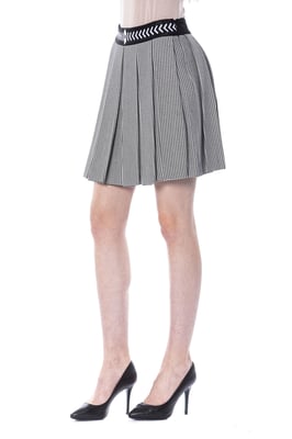 Falda de Viscosa Negra/Blanca para Mujer BYBLOS