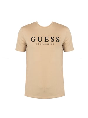 Guess T-Shirt Leo del hombre beige
