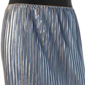 Falda de corte recto con efecto brillante y horizontal KWKG01 mujer